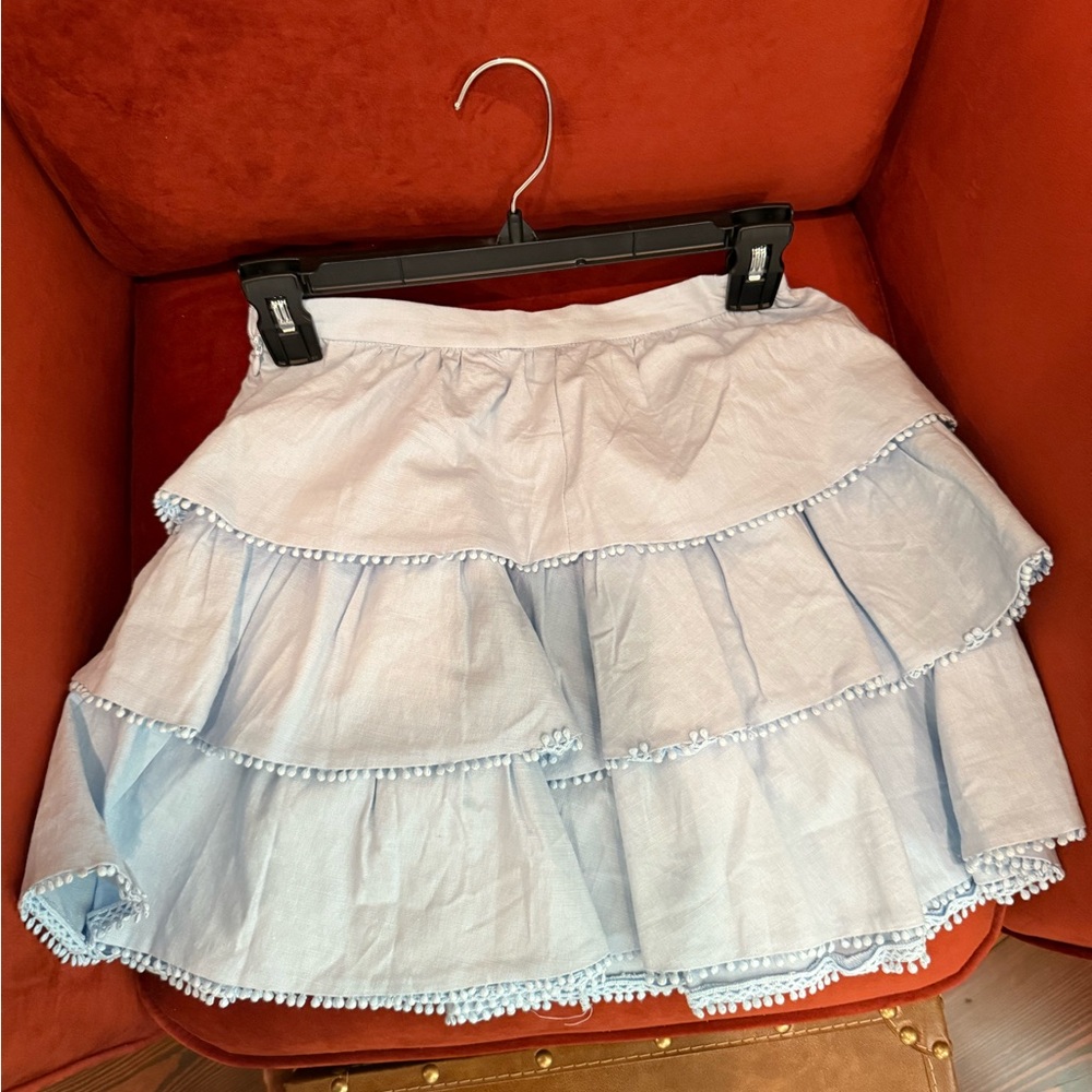 Light Blue Ruffled Two-Piece Set - Picture 5 of 6